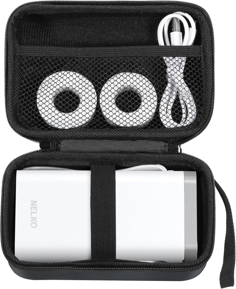 Nelko Genuine Case Compatible P21 Label Maker, Compatible with Most Mini Label Printers, Holder for Labeler Makers Printer & Labeling Tapes, Box with Mesh Pocket for Batteries Accessories (Case Only) - Image 1